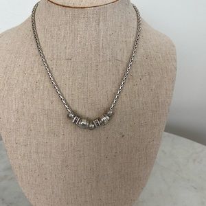 Brighton Silver Necklace with Silver Balls
